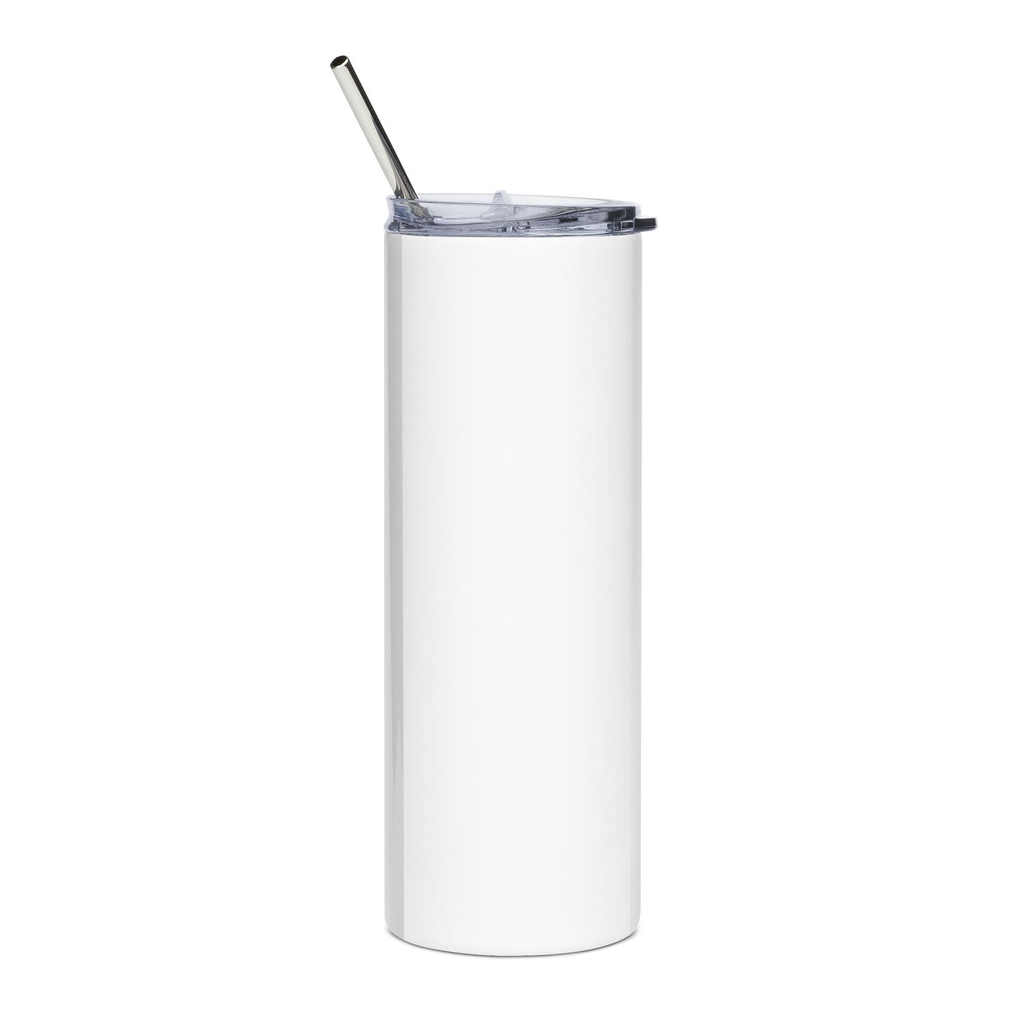 20oz Stainless Tumbler with Aqua Cross & Inspirational Text — 'Drop The Picture & Hold Your Light'