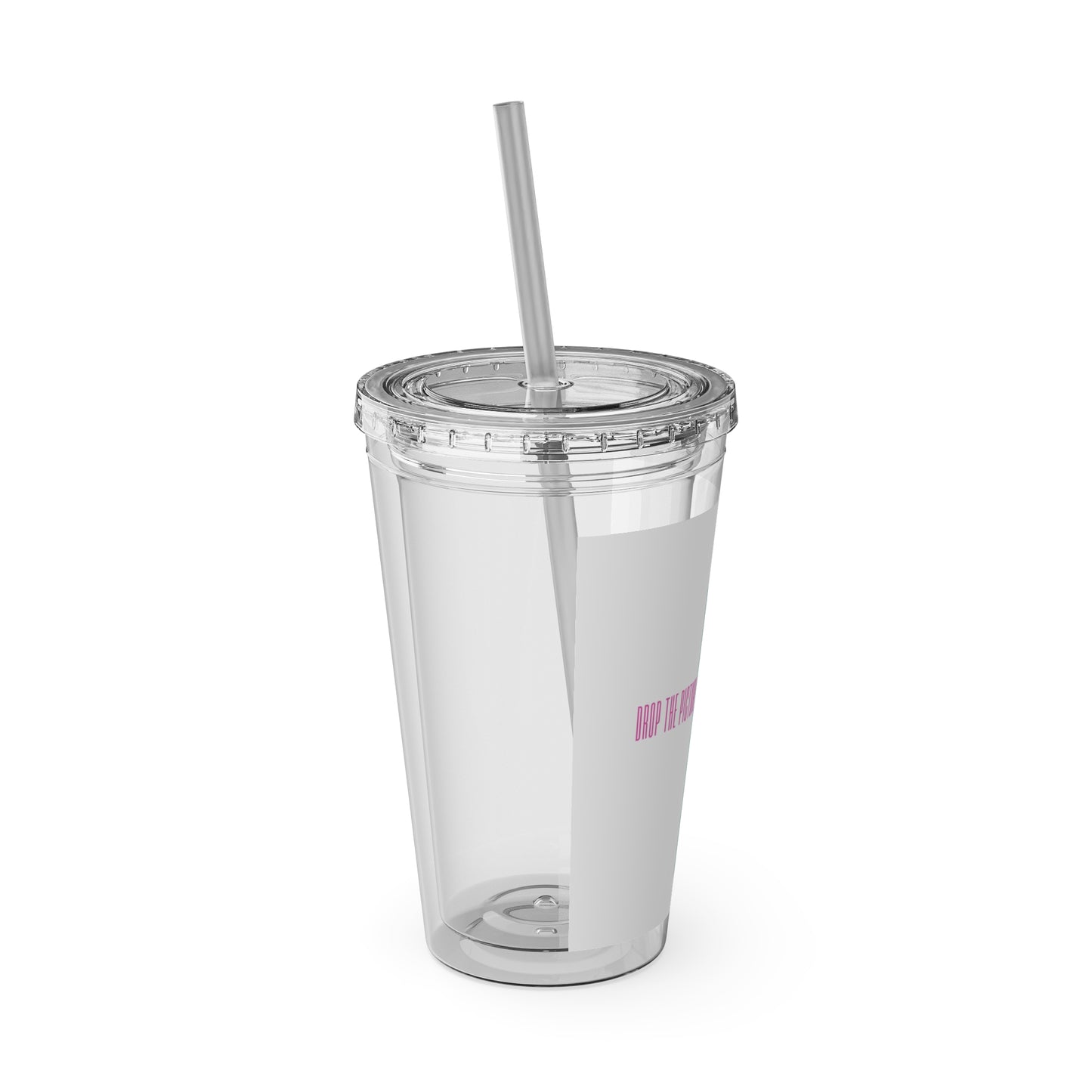 Inspirational Cross 16oz Tumbler with Straw — "Hold Your Light"
