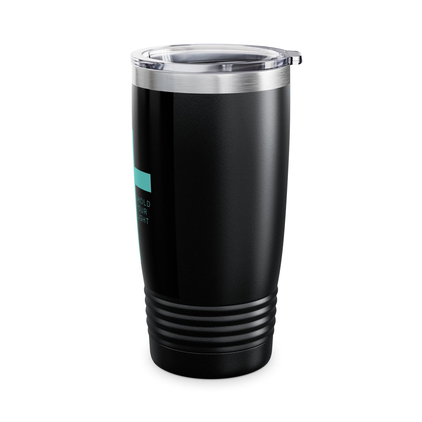 Ringneck 20oz Tumbler — "Behold Your Light" Cross Inspirational Travel Mug