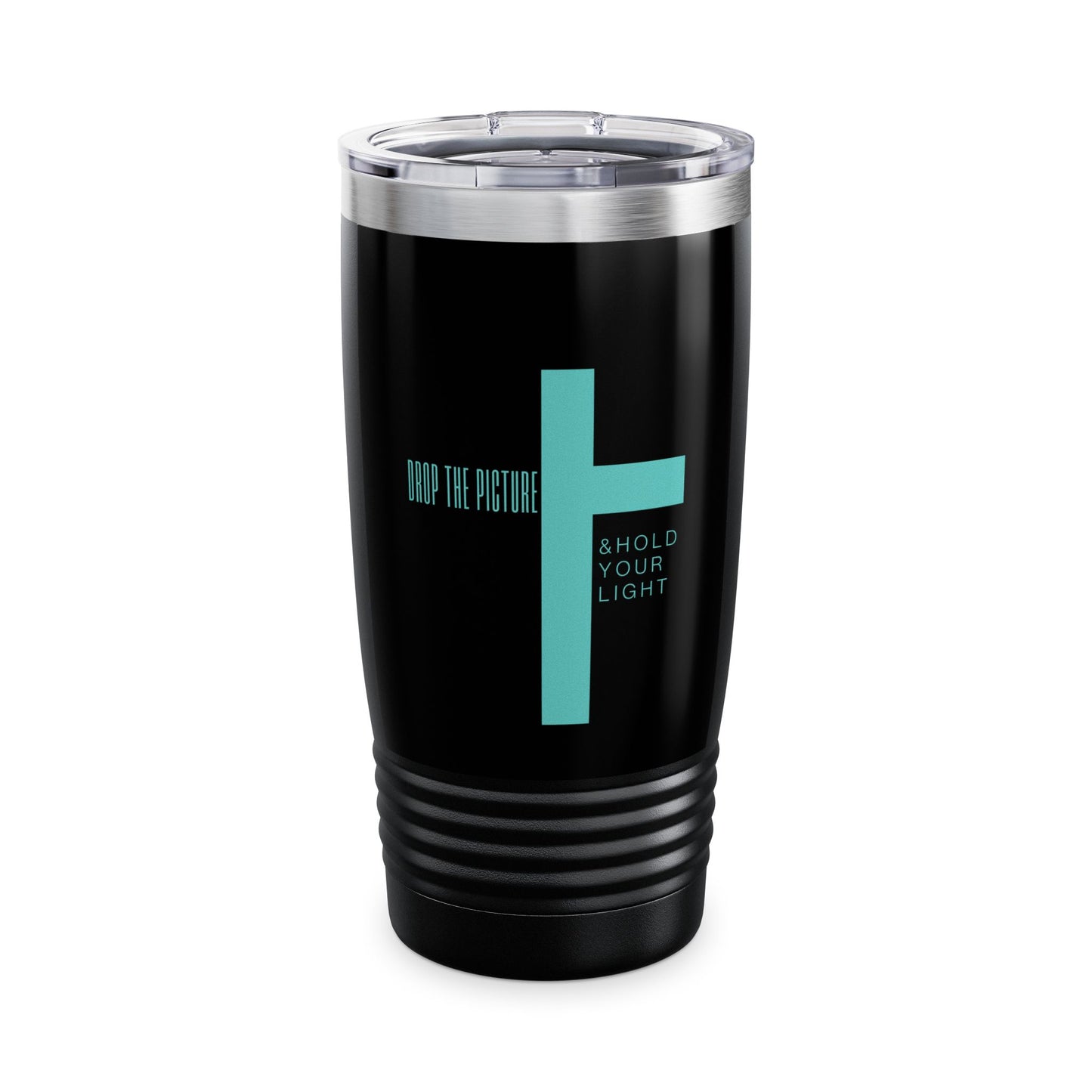 Ringneck 20oz Tumbler — "Behold Your Light" Cross Inspirational Travel Mug