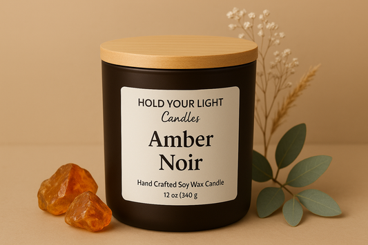 "Amber Noir" - Candle