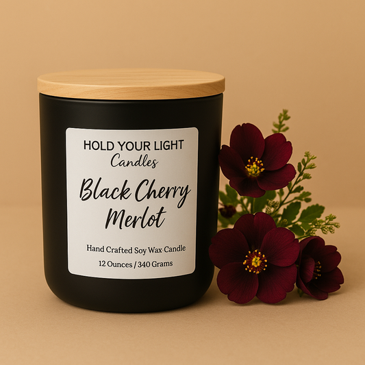 "Black Cherry Merlot" - Candle