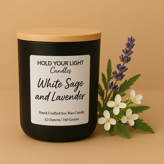 "White Sage & Lavender" - Candle
