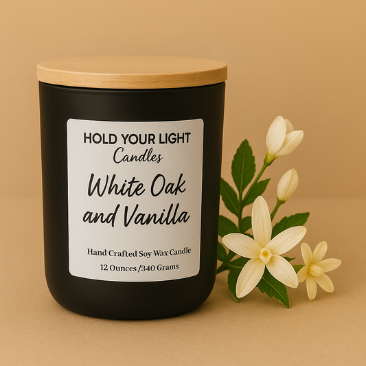 "White Oak & Vanilla" - Candle